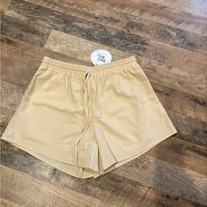 NWT Princess Polly Beige Elastic Waist Pants